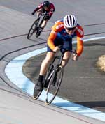 Eva Lin at Hellyer Velodrome